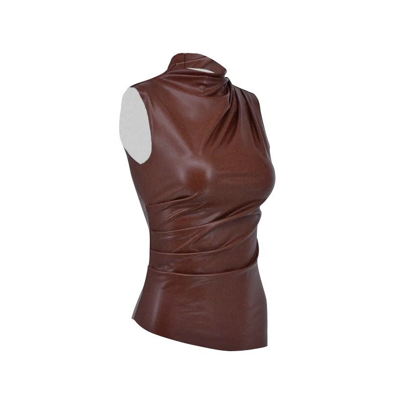 Ärmlös Bodycon Casual Linne för kvinnor