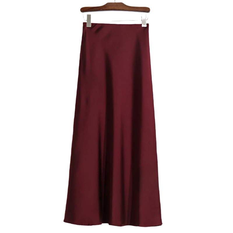 Kvinnors ättika Satin Fishtail kjol