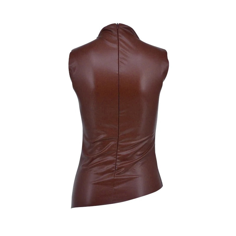 Ärmlös Bodycon Casual Linne för kvinnor