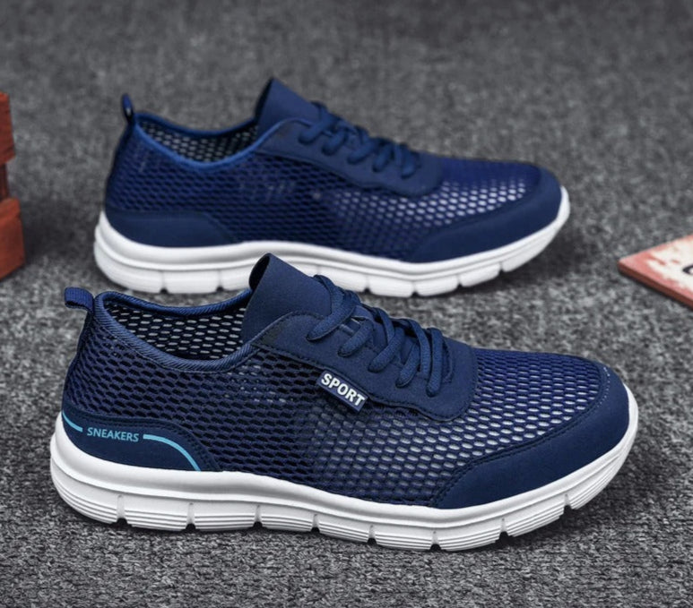 Lätta sneakers i mesh för män