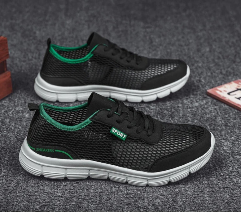 Lätta sneakers i mesh för män