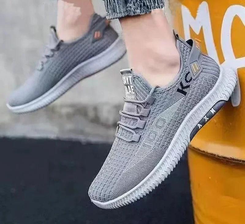 Andningsaktiva halkfria sneakers för män