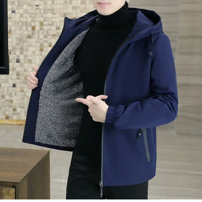 Windbreakerjacka i termofleece för män