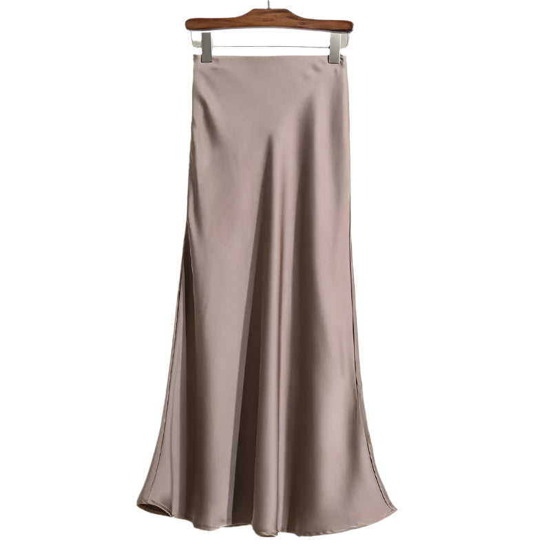 Kvinnors ättika Satin Fishtail kjol