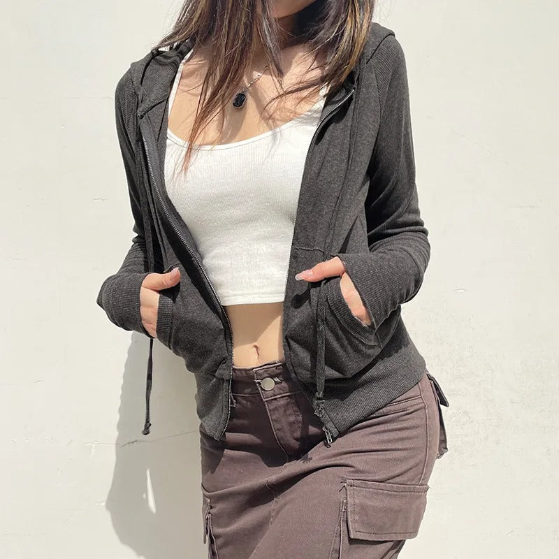 Avslappnad Hoodie Sweatshirt för kvinnor