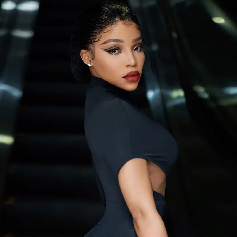 Jumpsuit med en axel utskuren