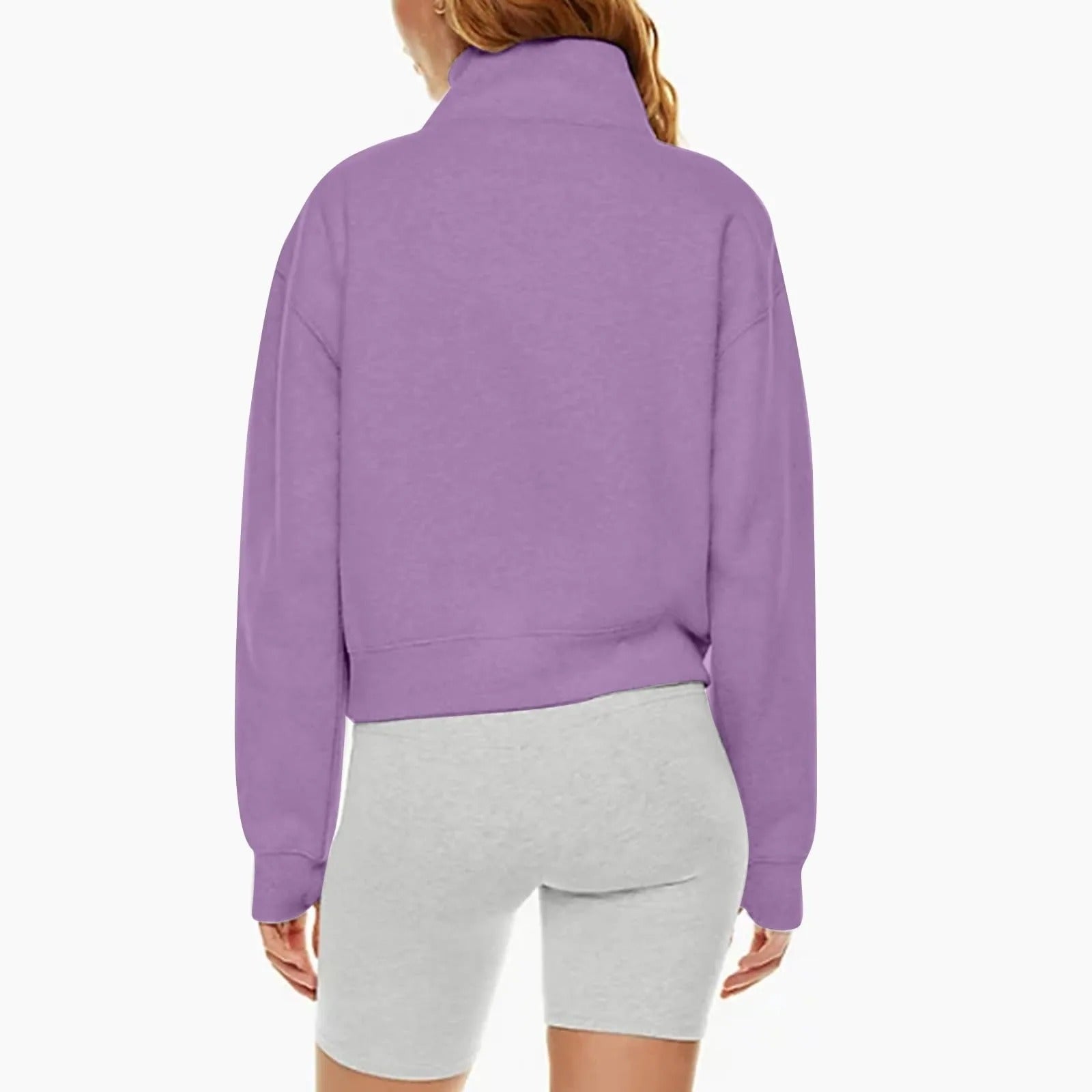 Fleecejacka med ståkrage för kvinnor