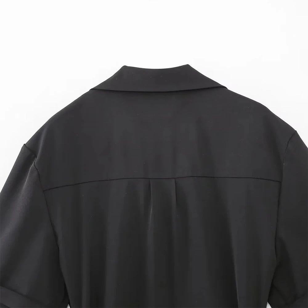 Kortärmad jumpsuit för dammode