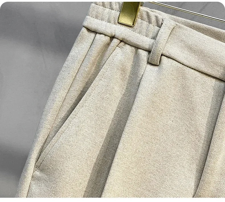 Byxor i kostym i ullblandning för män