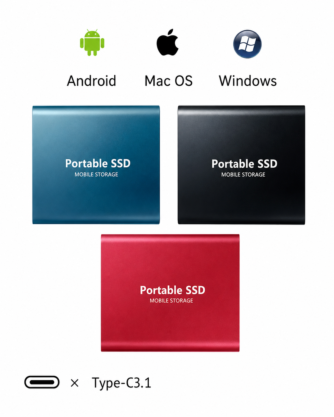 Extern SSD 128 TB Kompakt och Snabb