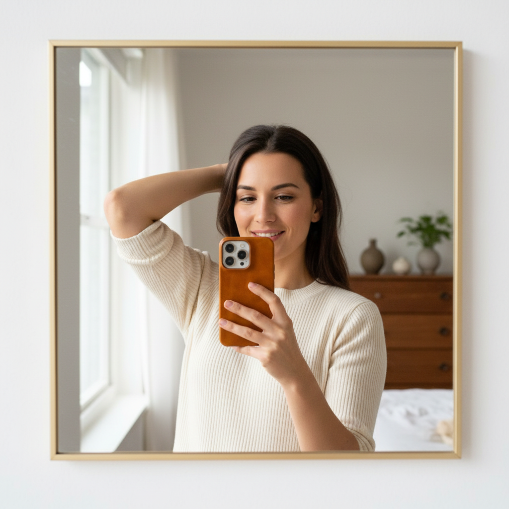 iPhone-fodral i äkta läder med oljevax 6