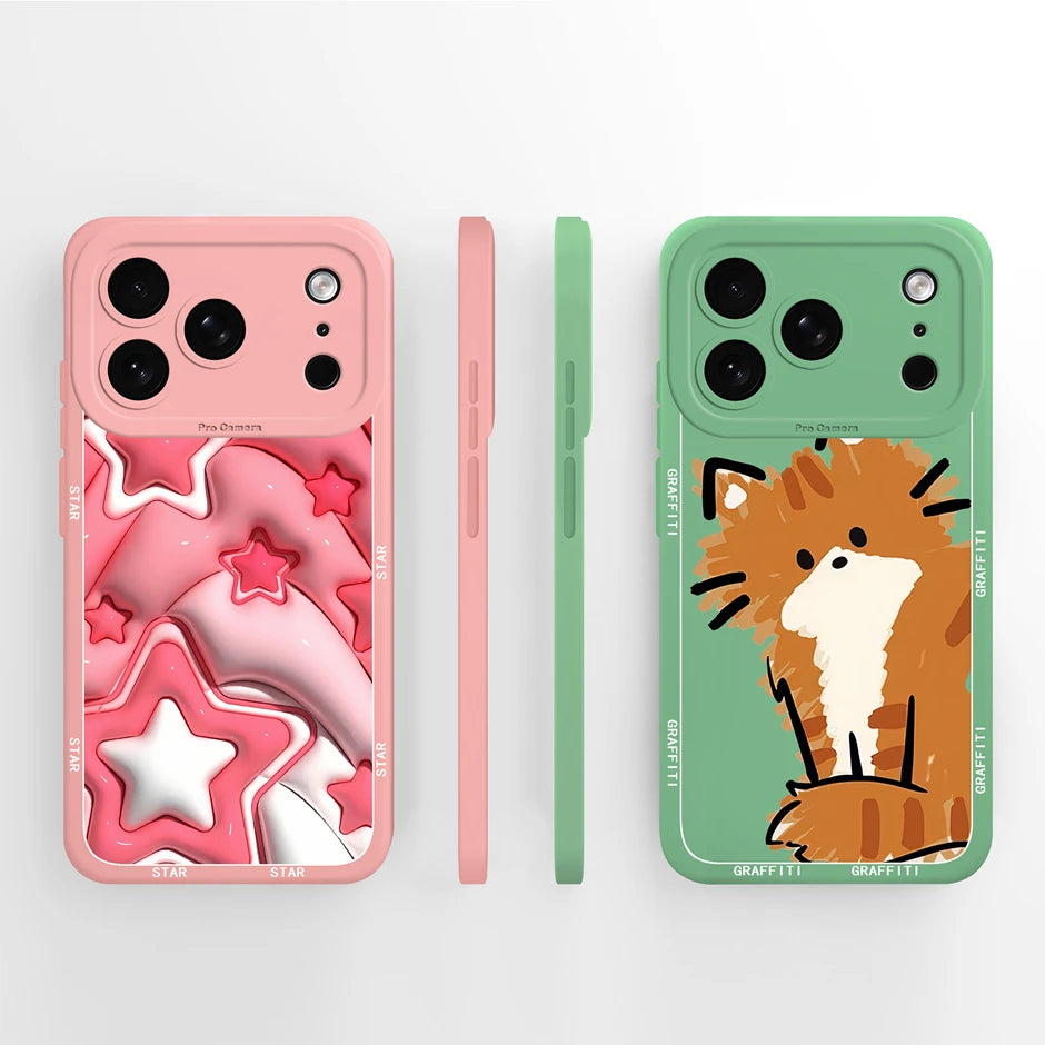 iPhone 17 Pro Max Fodral Mjuk Silikon med Söt Panda Design 3