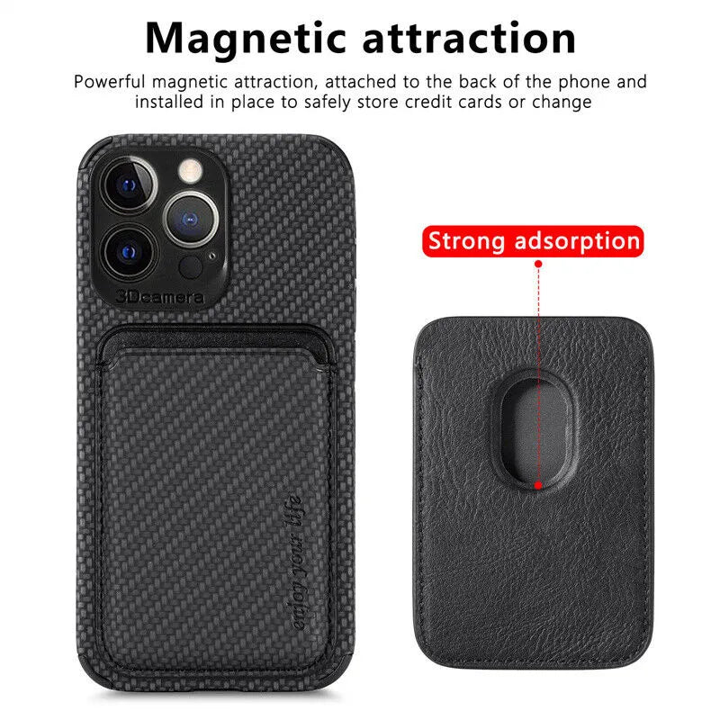 iPhone Wallet Case Med Magnetisk Korthållare 2