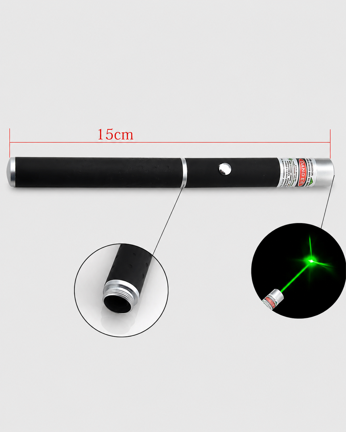 Laserpekare Med Justerbar Ljusfärg För Utomhusaktiviteter Och Presentationer