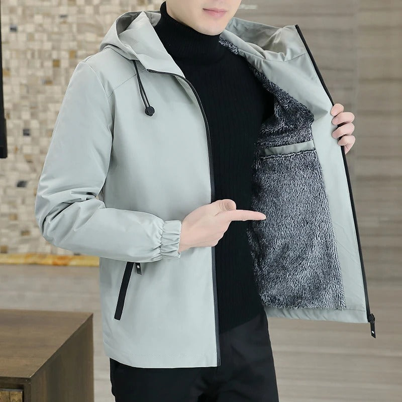 Windbreakerjacka i termofleece för män