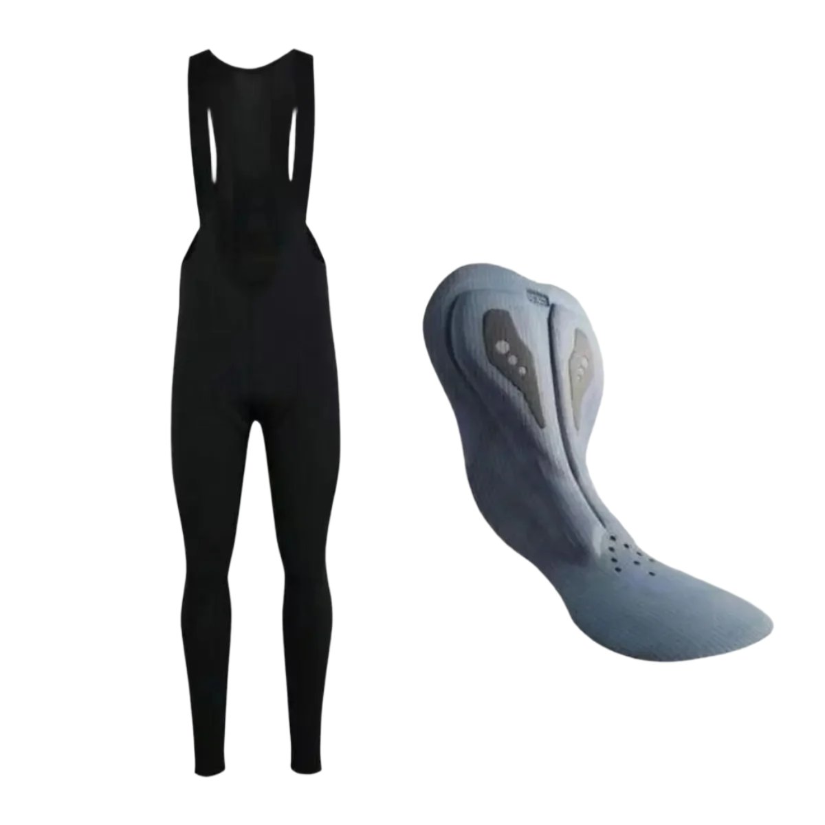 Termiska cykeltights för män + sadelkudde för cykel