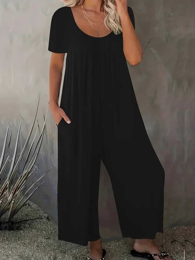 Sommar chic enfärgad jumpsuit