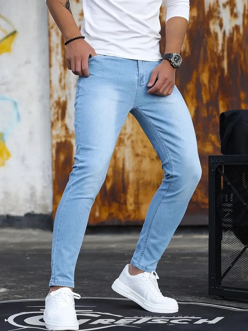 Casual Slim Fit-byxor för män