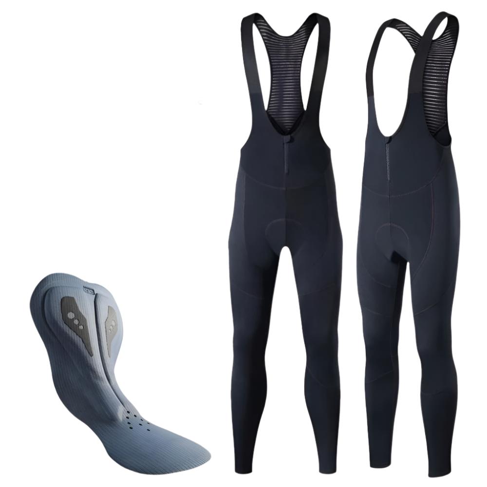 Termiska cykeltights för män + sadelkudde för cykel
