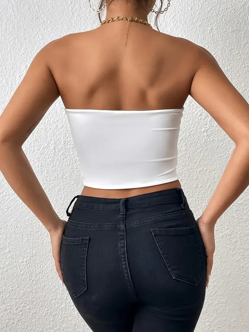 Crop Tube Top för kvinnor