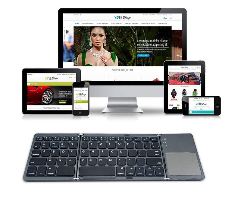 Trådlöst Hopfällbart Tangentbord