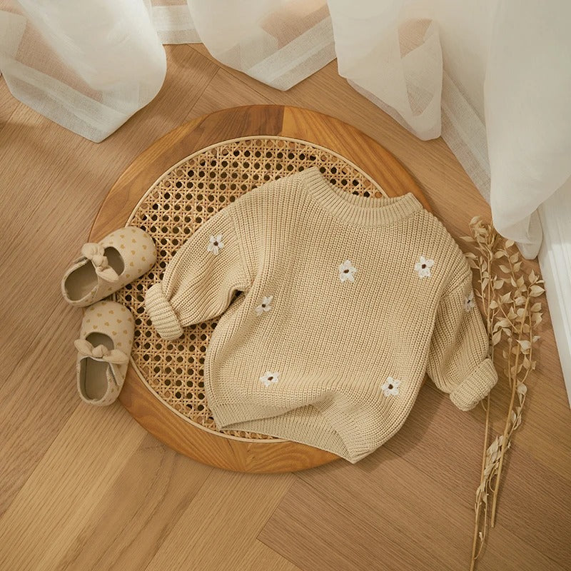 Stickad tröja för barn