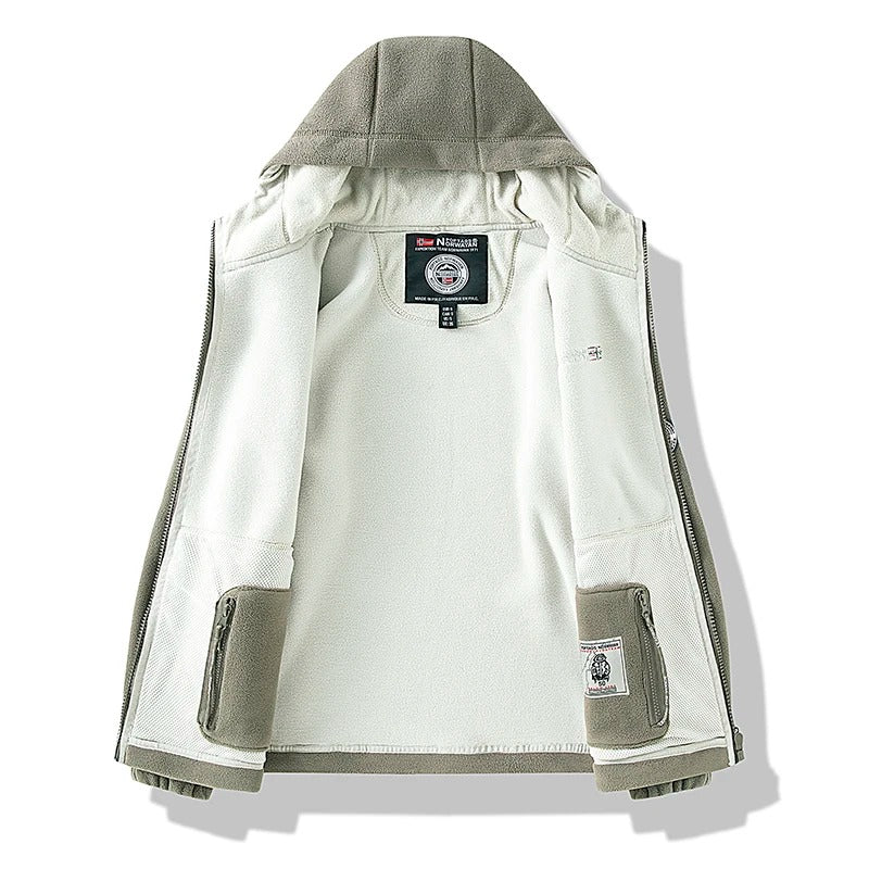 Kalltålig fleecejacka för män