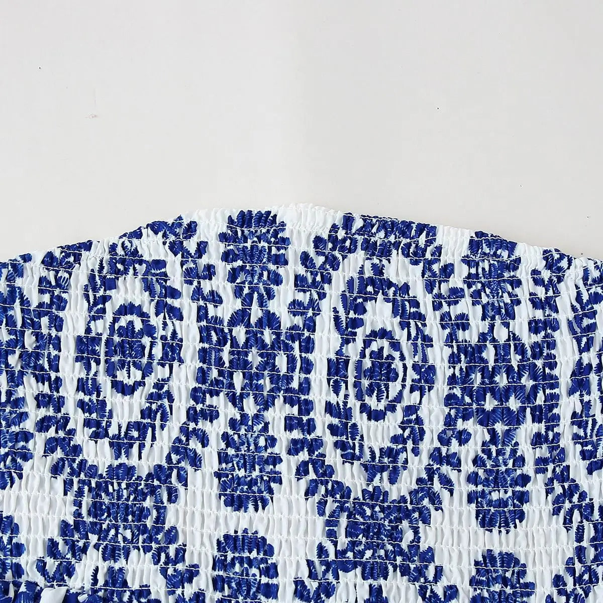 Blommönster Rufsig Crop Top