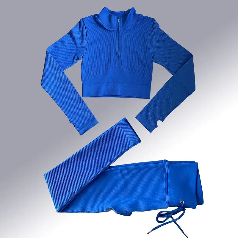 Sömlös yogaset för kvinnor