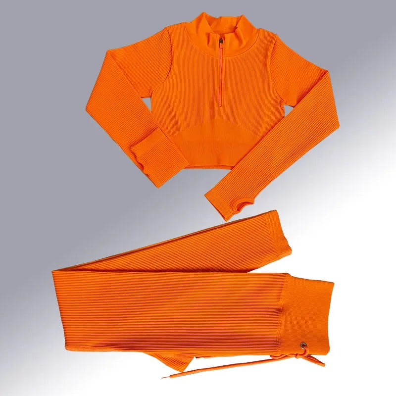 Sömlös yogaset för kvinnor