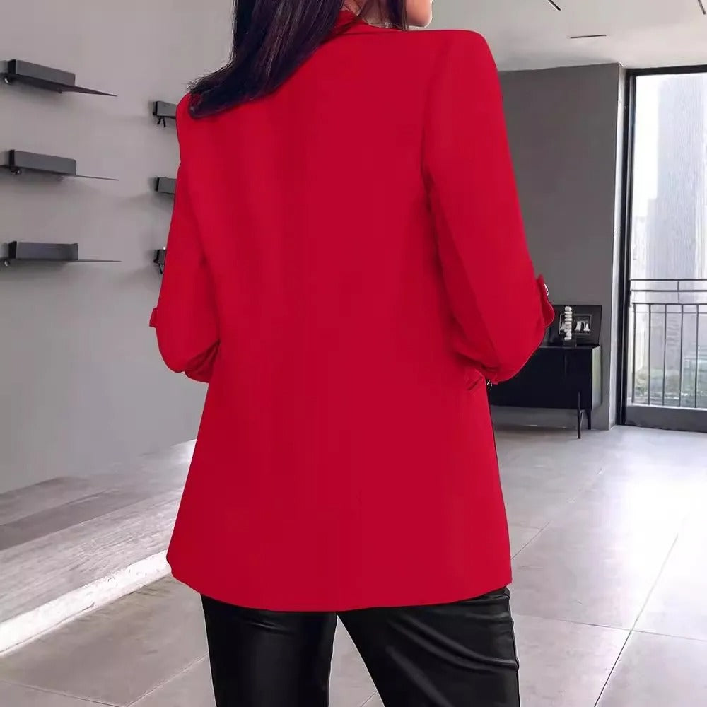 Smal Cardigan Blazer för kvinnor