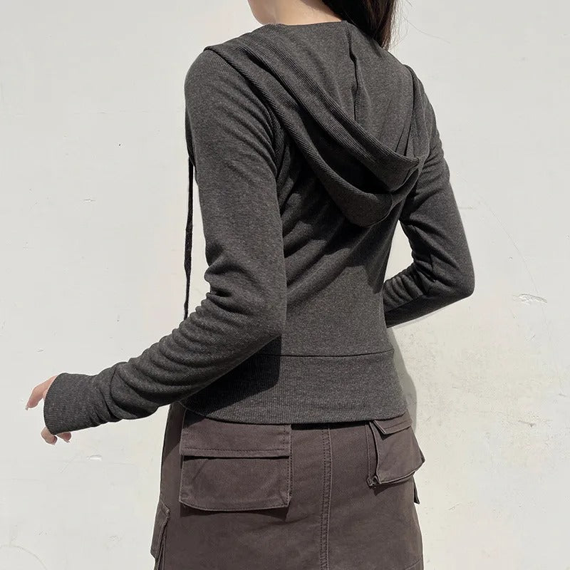 Avslappnad Hoodie Sweatshirt för kvinnor