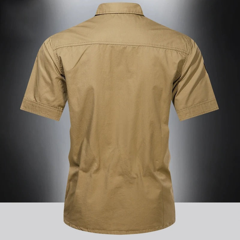 Arbets skjorta i ren bomull för män