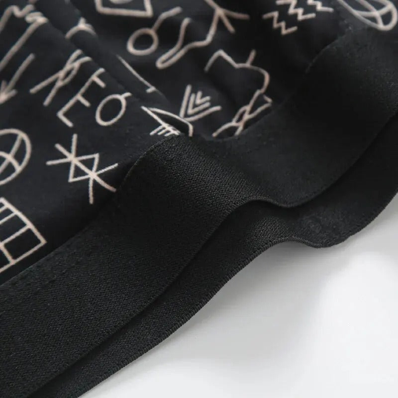 4-pack boxershorts med tryck för män