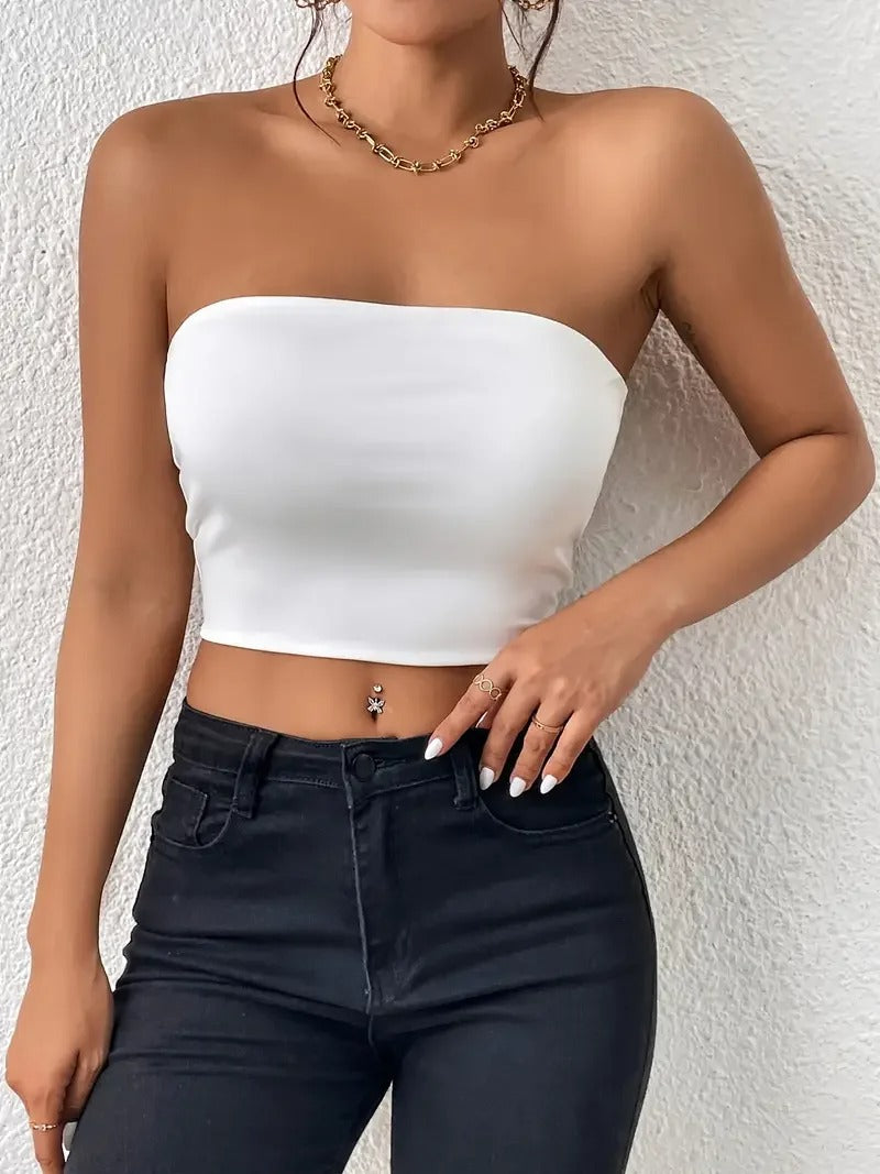 Crop Tube Top för kvinnor