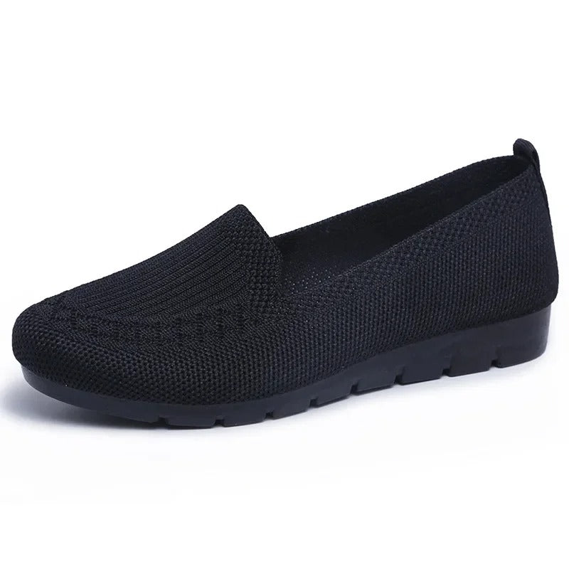 Andningsaktiva slip-on loafers för kvinnor