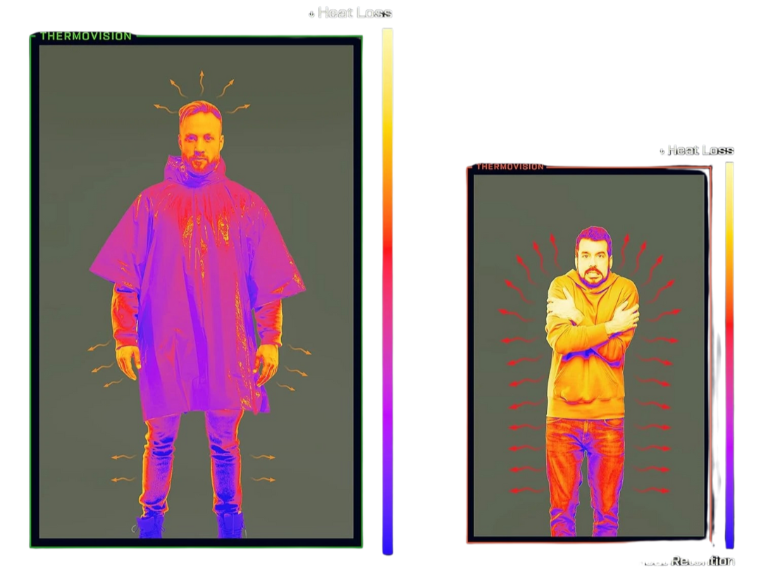 3-i-1 Poncho Regnrock