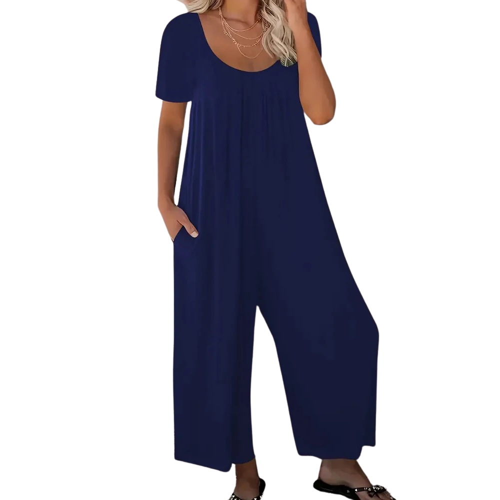 Sommar chic enfärgad jumpsuit