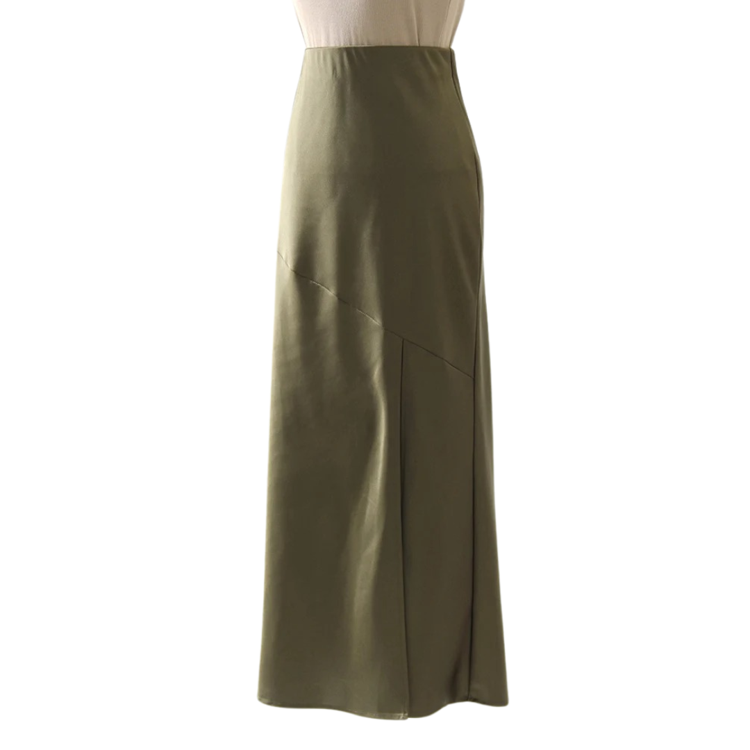 Bodycon kjol i satin för kvinnor