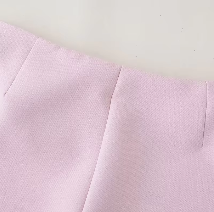 Kvinnors sidokjol med dragkedja