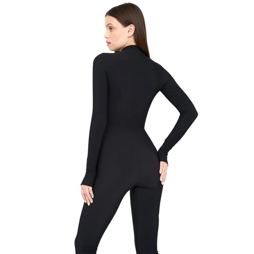 Mode Dragkedja Sportiga Rompers