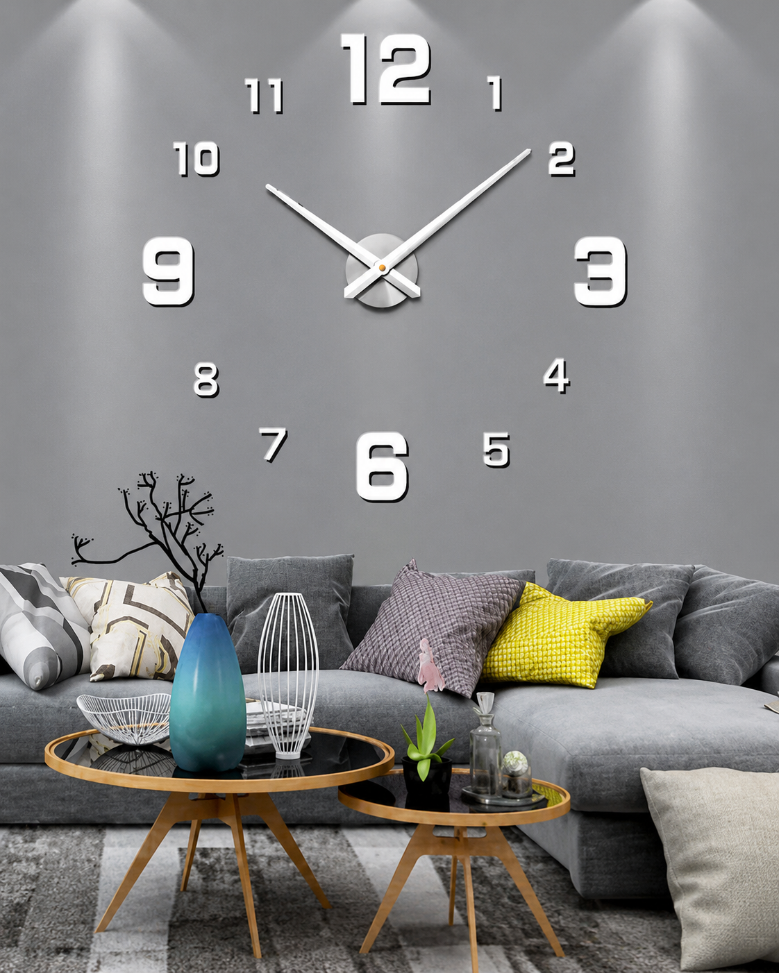 Väggklocka Kreativ Design Modern Stil