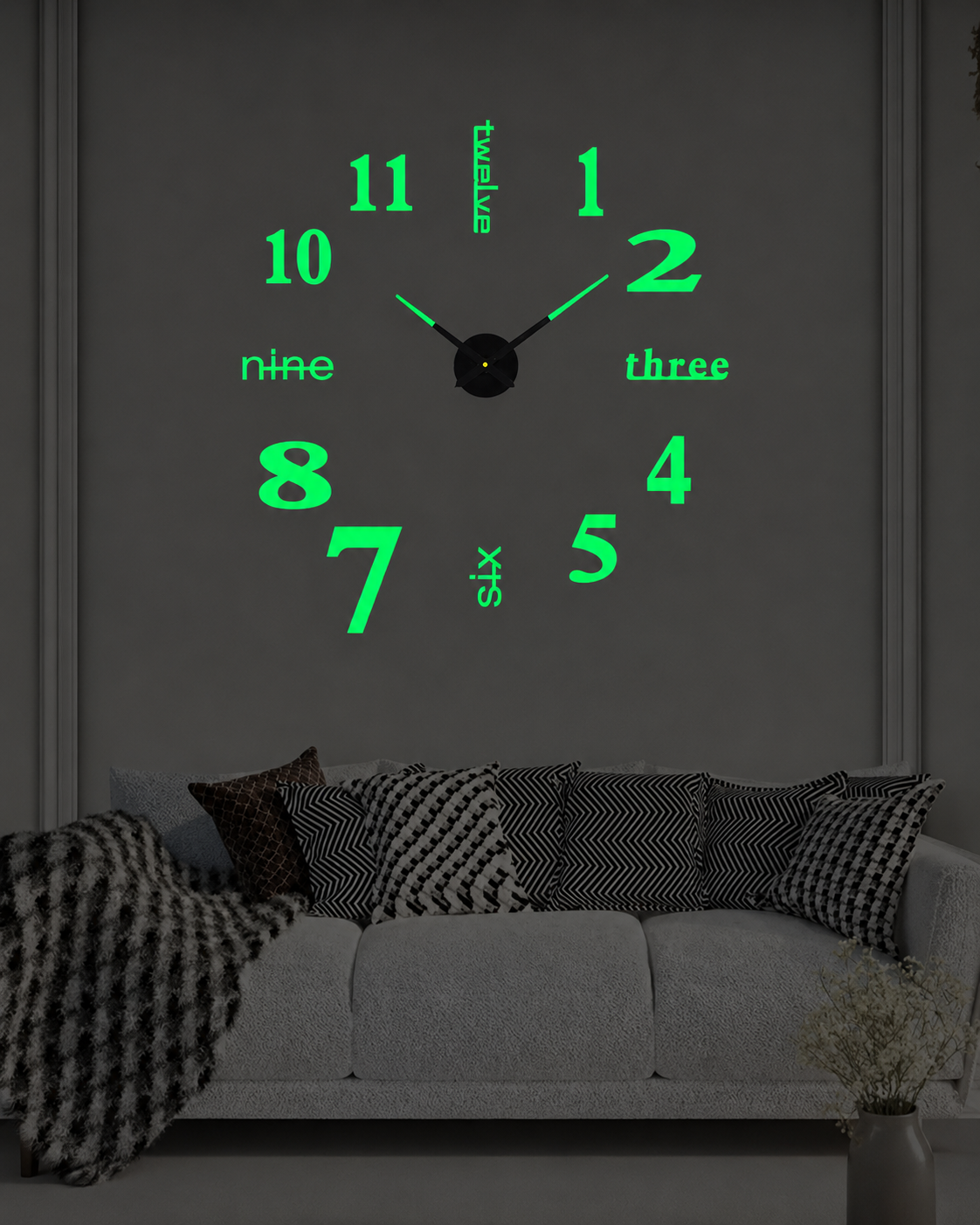 Väggklocka Kreativ Design Modern Stil