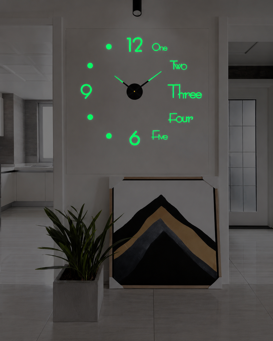 Väggklocka Kreativ Design Modern Stil
