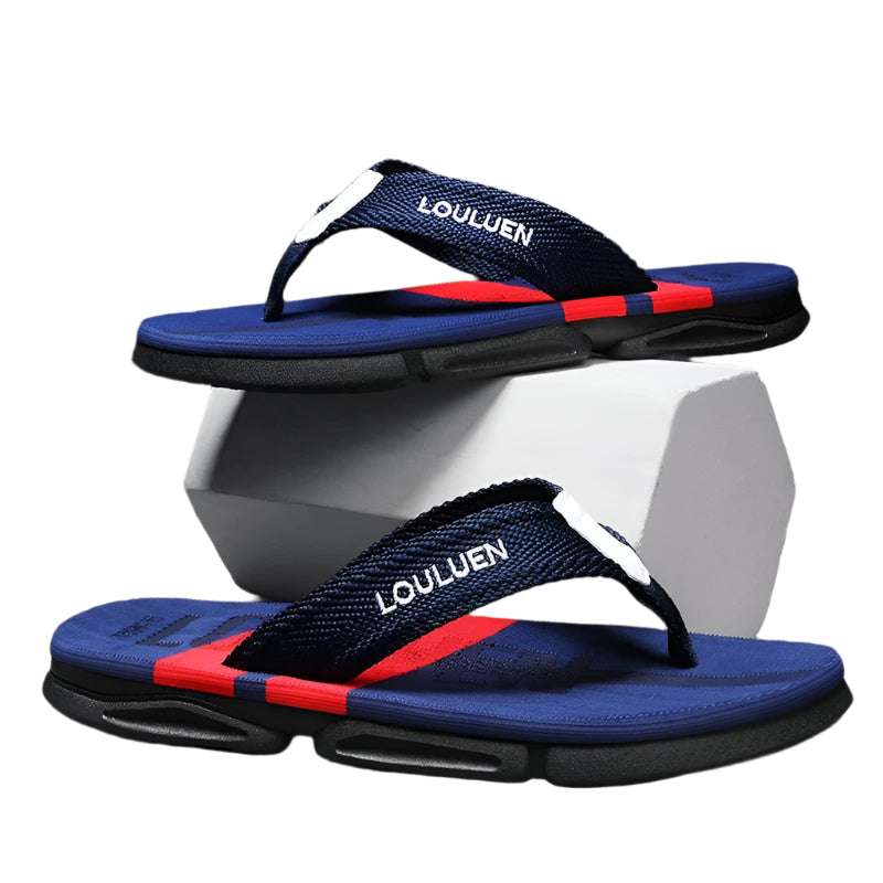 Herrtofflor med halkskydd för stranden