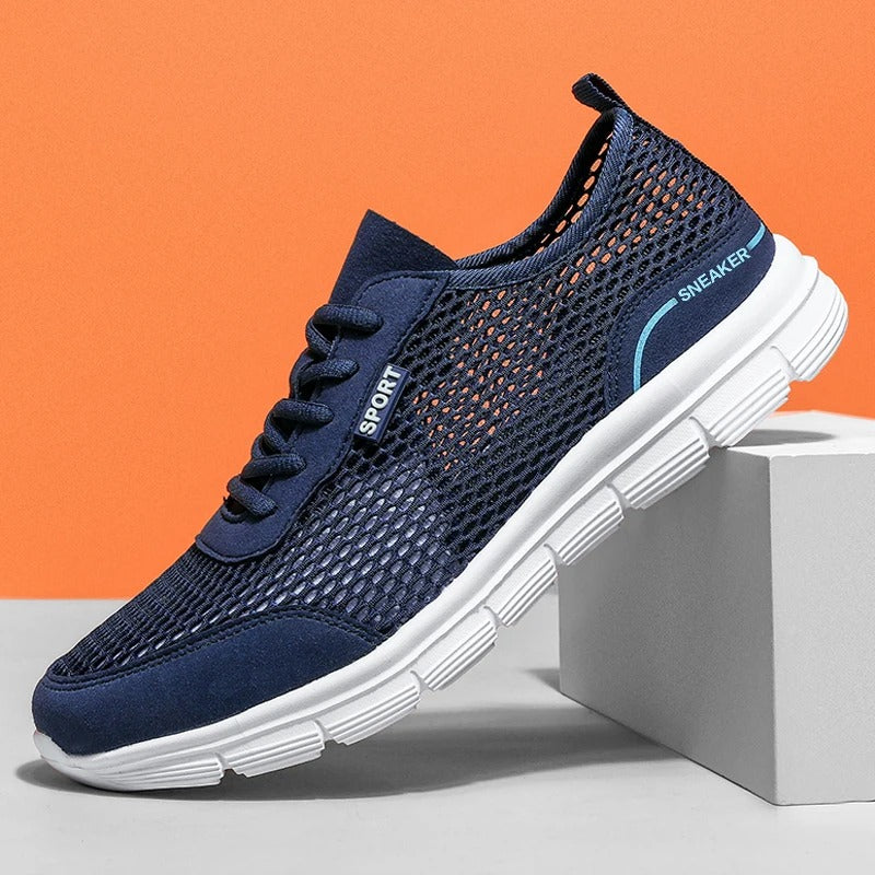 Lätta sneakers i mesh för män