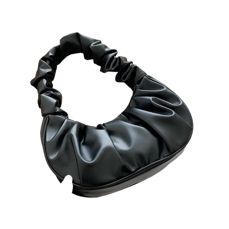 Pläterad axelväska i PU Cloud för kvinnor