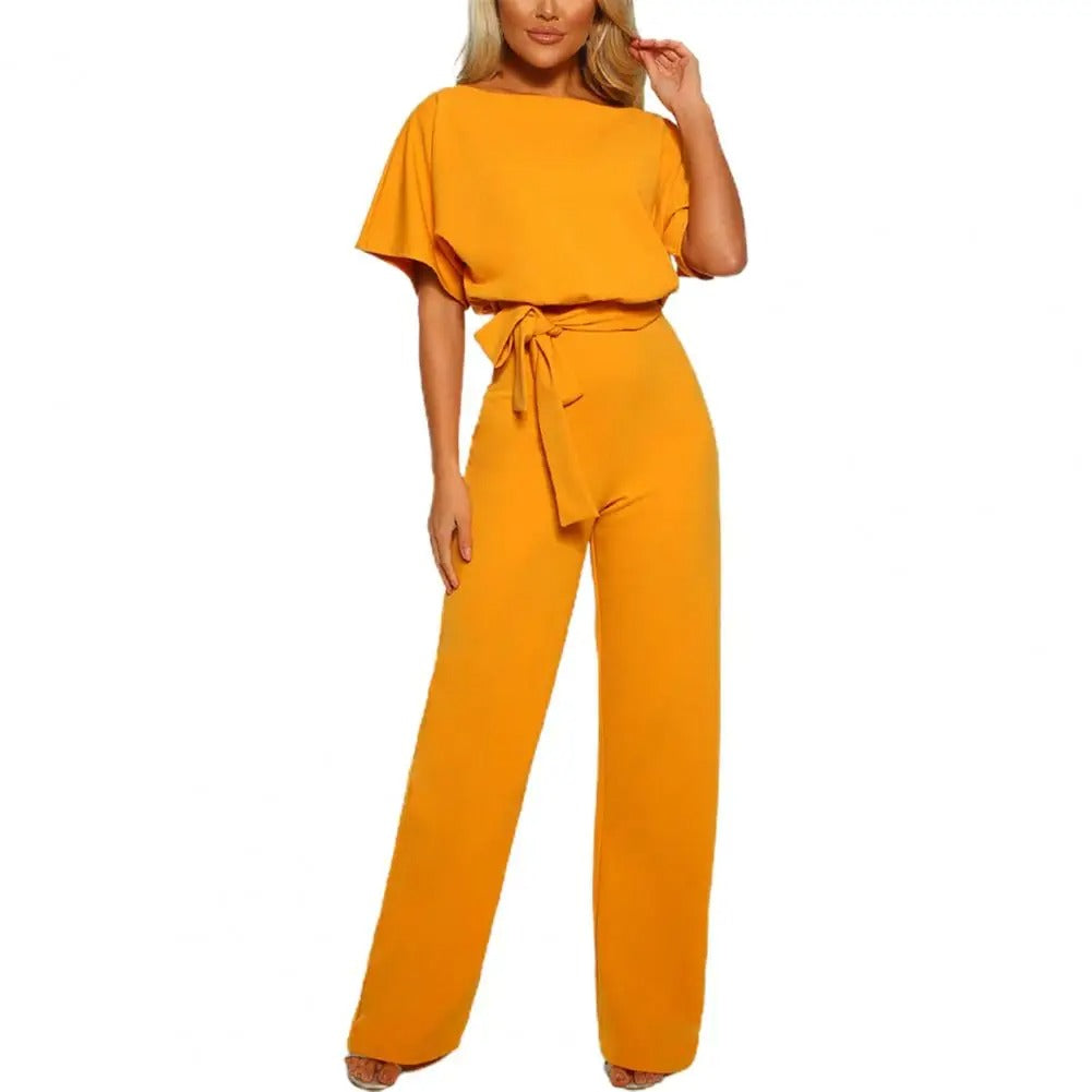 Smal jumpsuit med tight midja för kvinnor