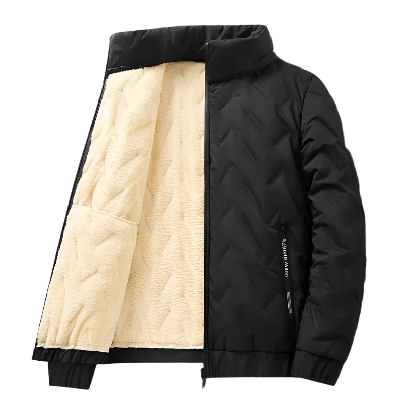 Jacka i förtjockad lammull för herrar