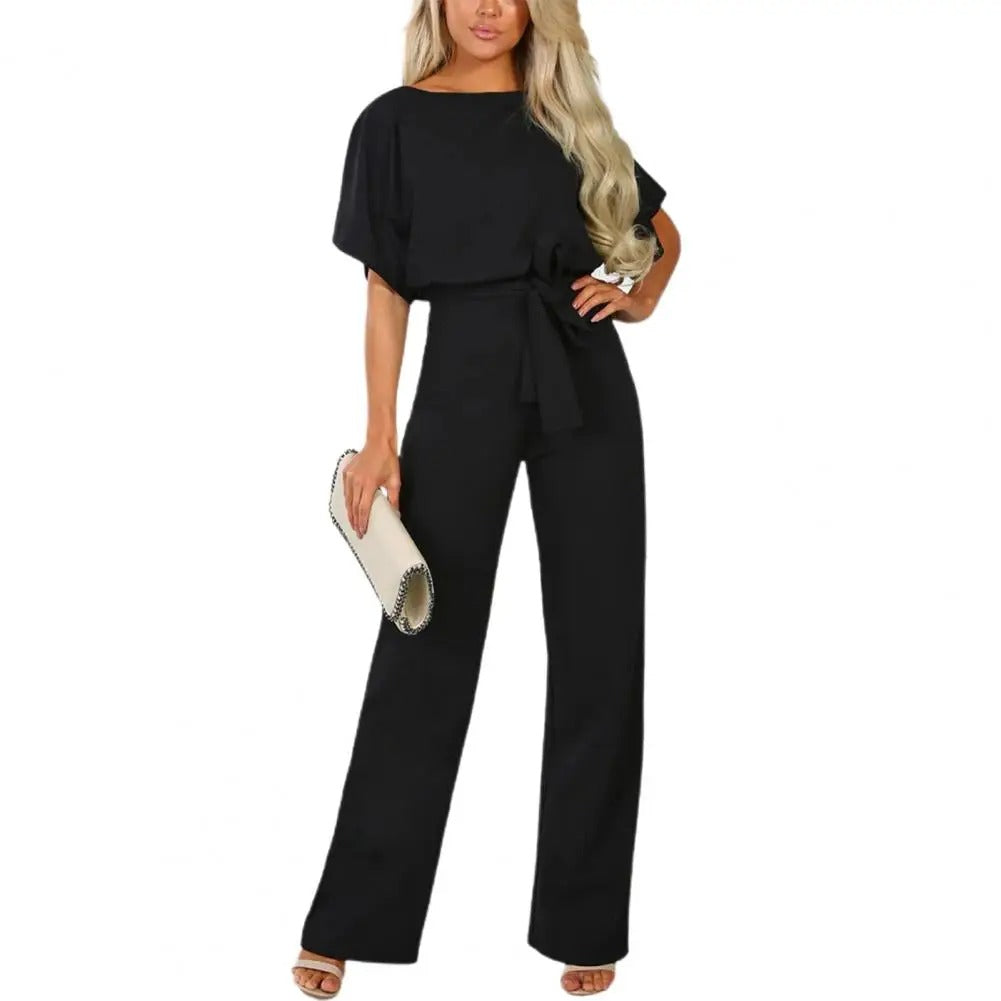 Smal jumpsuit med tight midja för kvinnor